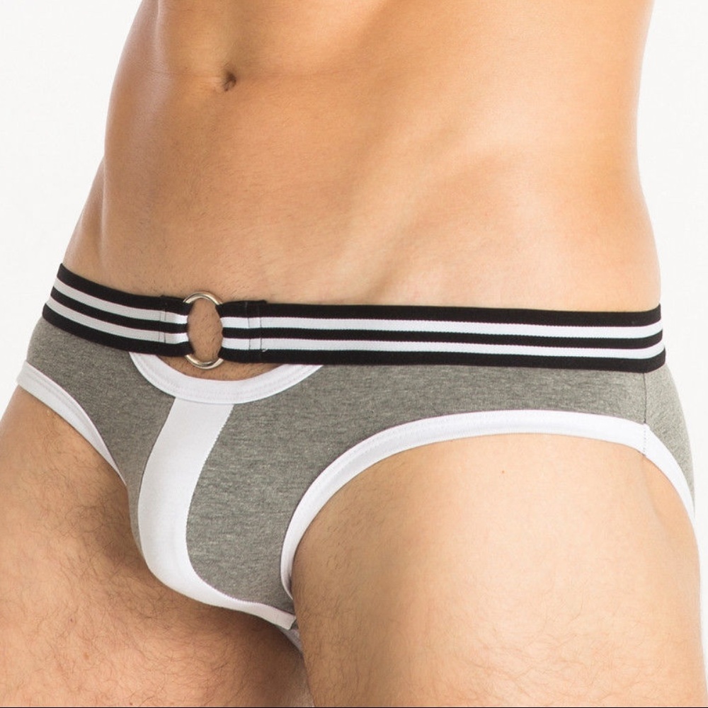 NWT Miboer Men's SEXY grey Briefs.